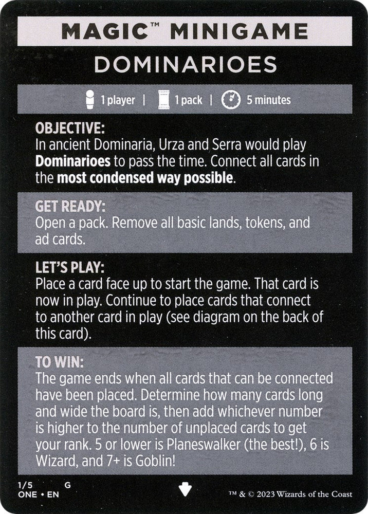 Dominarioes (Magic Minigame) [Phyrexia: All Will Be One Minigame] Magic: The Gathering