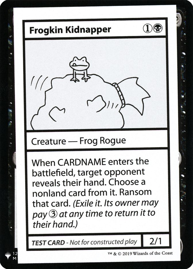 Frogkin Kidnapper [Mystery Booster Playtest Cards] Magic: The Gathering