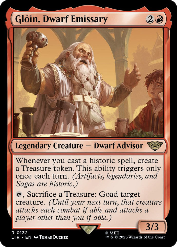 Gloin, Dwarf Emissary [The Lord of the Rings: Tales of Middle-Earth] Magic: The Gathering