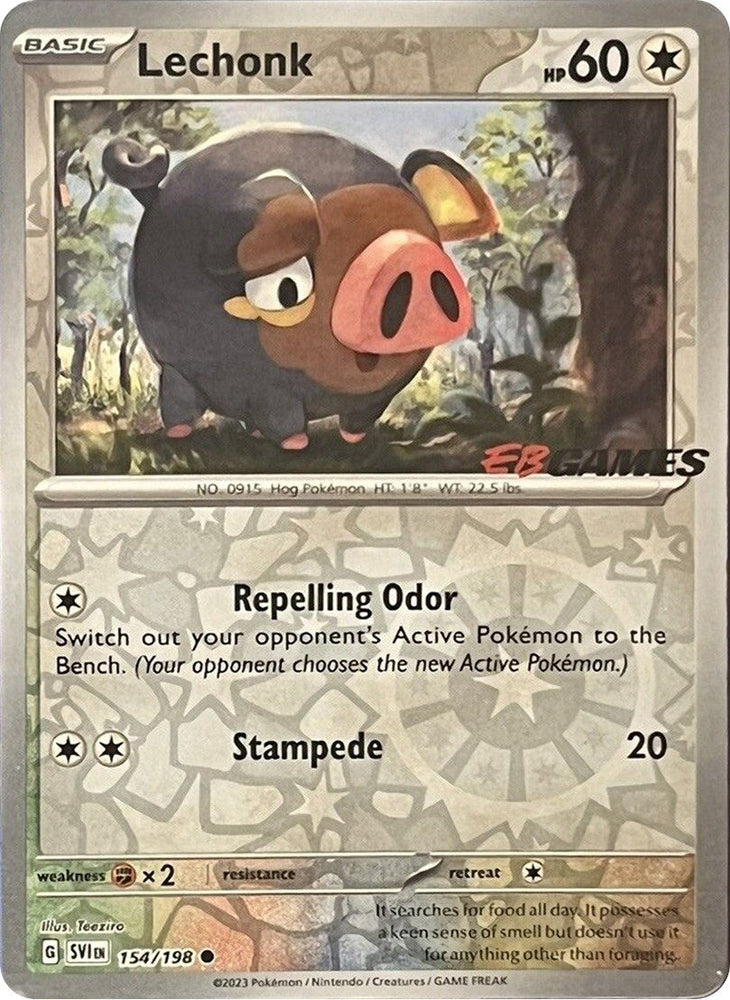 Lechonk (154/198) (EB Games Promo) [Scarlet & Violet: Base Set] Pokémon