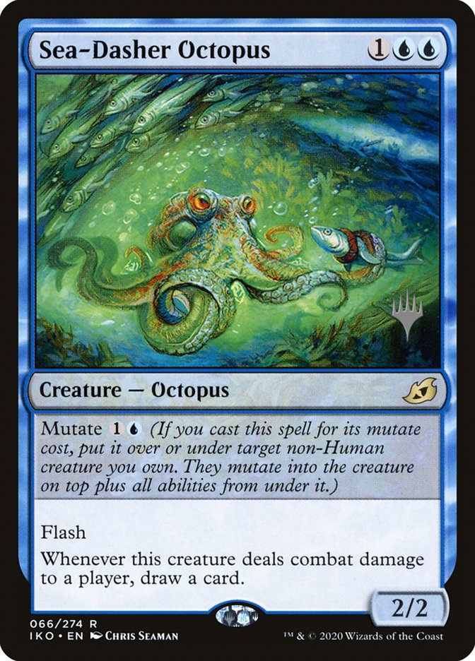 Sea-Dasher Octopus (Promo Pack) [Ikoria: Lair of Behemoths Promos] Magic: The Gathering