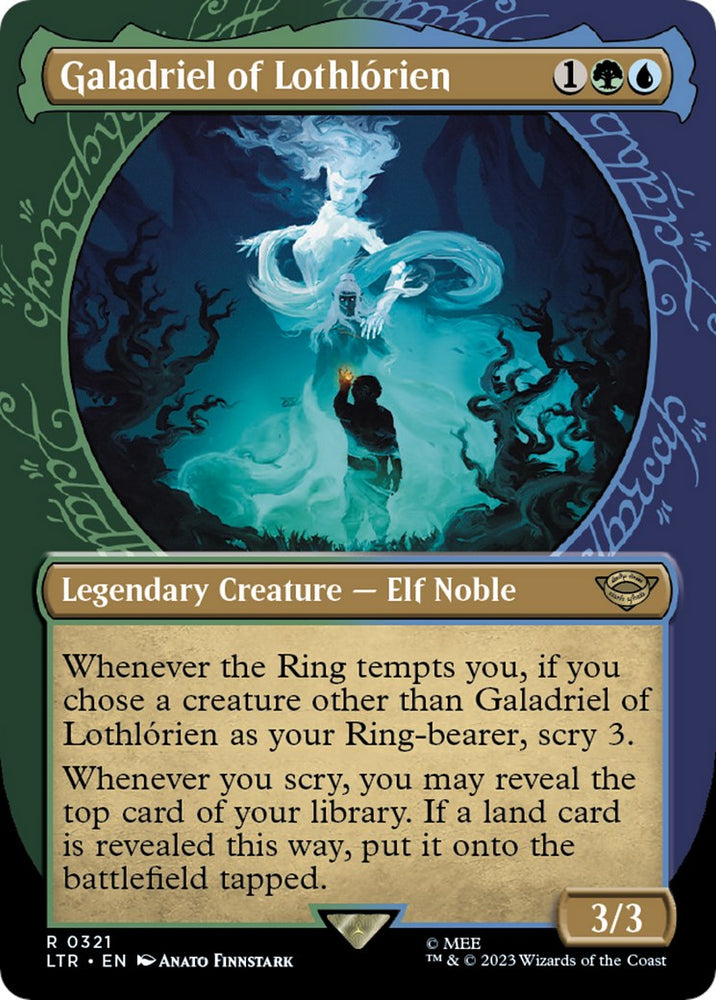 Galadriel of Lothlorien (Showcase Ring Frame) [The Lord of the Rings: Tales of Middle-Earth] Magic: The Gathering