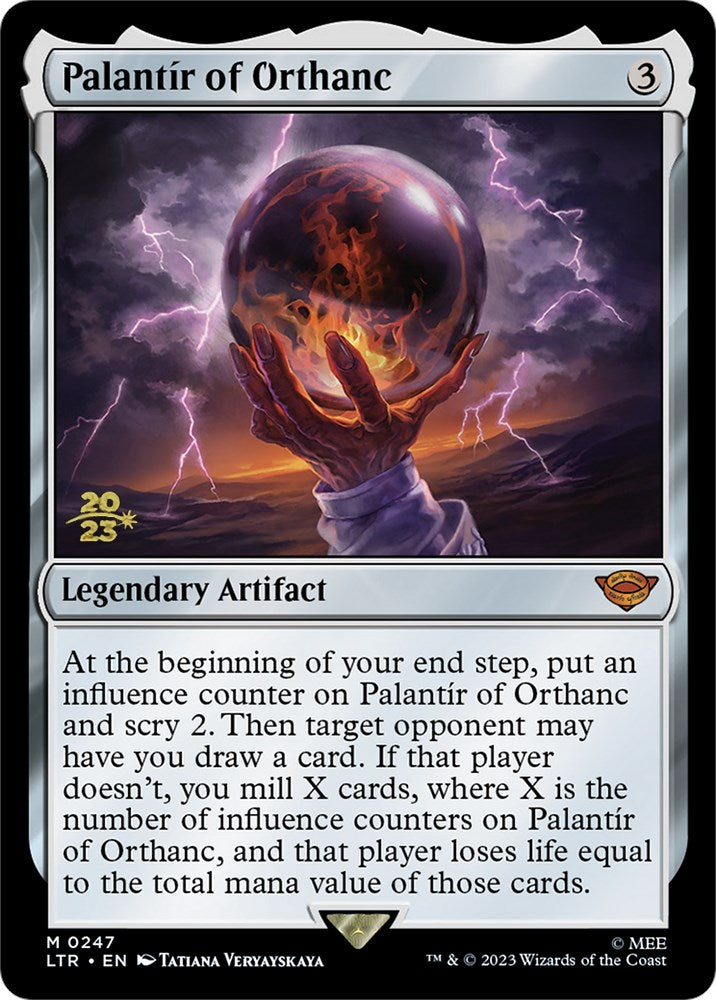 Palantir of Orthanc [The Lord of the Rings: Tales of Middle-Earth Prerelease Promos] Magic: The Gathering
