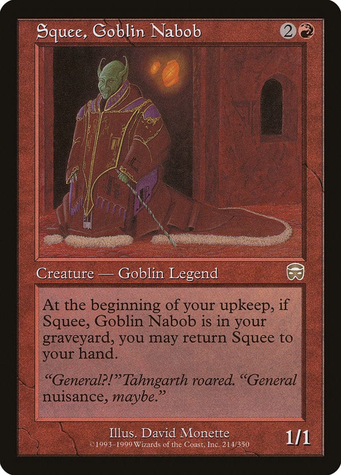 Squee, Goblin Nabob [Mercadian Masques] Magic: The Gathering