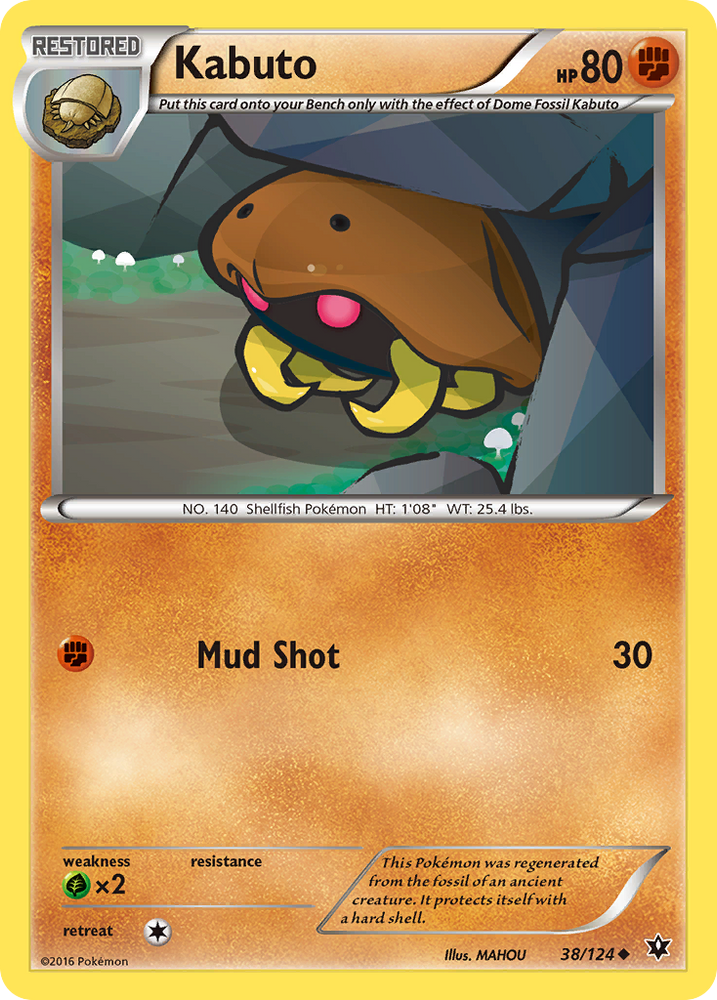 Kabuto (38/124) [XY: Fates Collide] Pokémon
