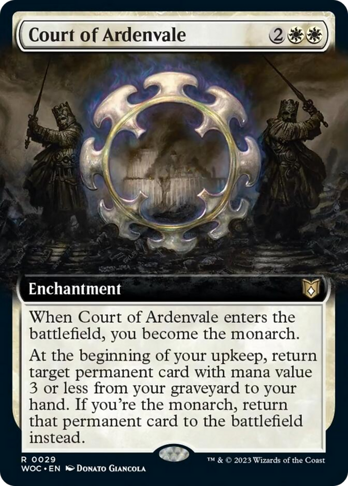 Court of Ardenvale (Extended Art) [Wilds of Eldraine Commander] Magic: The Gathering