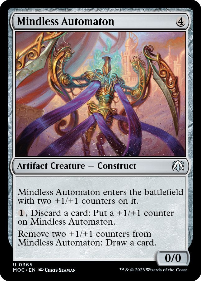 Mindless Automaton [March of the Machine Commander] Magic: The Gathering