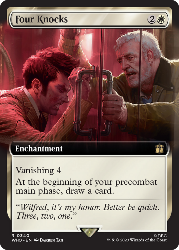 Four Knocks (Extended Art) [Doctor Who] Magic: The Gathering