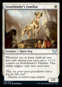 Stonebinder's Familiar [Strixhaven: School of Mages] Magic: The Gathering