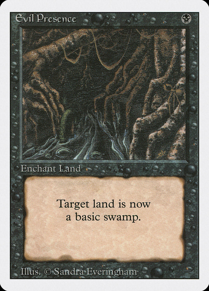 Evil Presence [Revised Edition] Magic: The Gathering