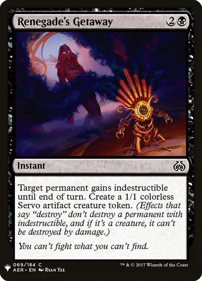 Renegade's Getaway [Mystery Booster] Magic: The Gathering