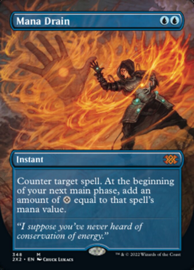 Mana Drain (Borderless Alternate Art) [Double Masters 2022] Magic: The Gathering