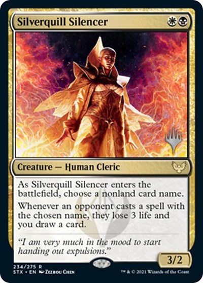 Silverquill Silencer (Promo Pack) [Strixhaven: School of Mages Promos] Magic: The Gathering