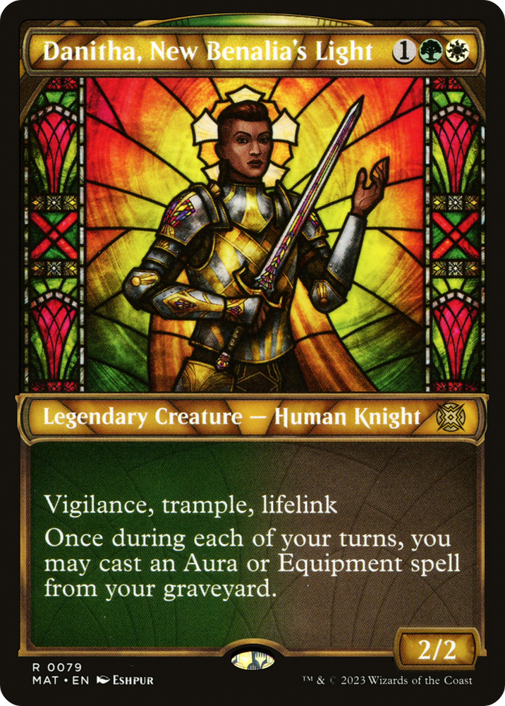 Danitha, New Benalia's Light (Showcase) [March of the Machine: The Aftermath] Magic: The Gathering