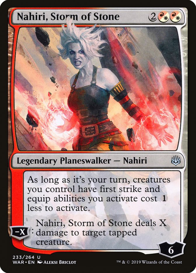 Nahiri, Storm of Stone [War of the Spark] Magic: The Gathering