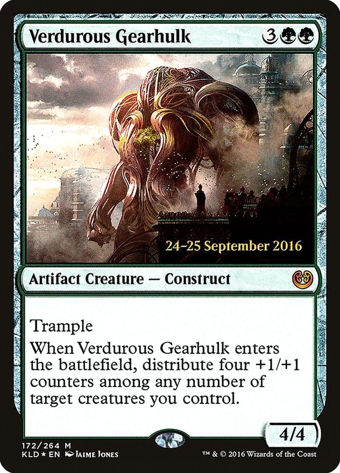 Verdurous Gearhulk [Kaladesh Prerelease Promos] Magic: The Gathering