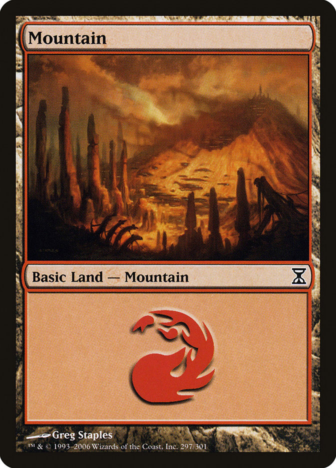 Mountain (297) [Time Spiral] Magic: The Gathering