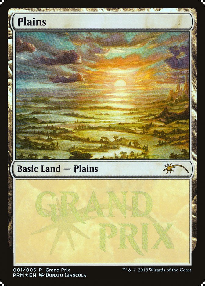 Plains (2018) [Grand Prix Promos] Magic: The Gathering