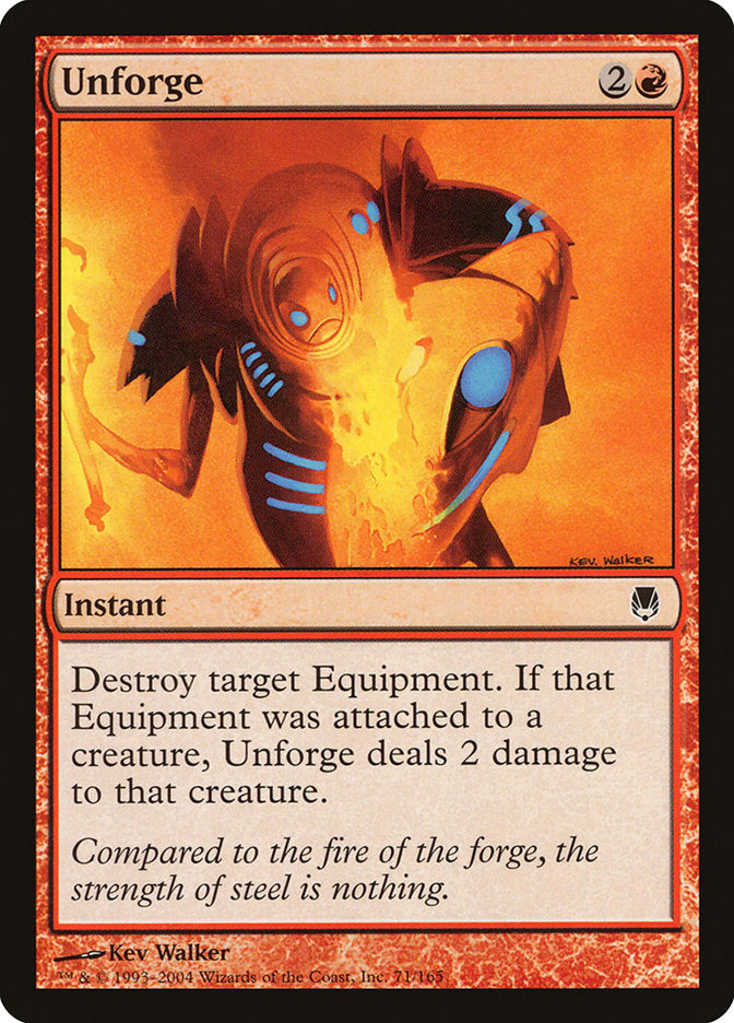 Unforge [Darksteel] Magic: The Gathering