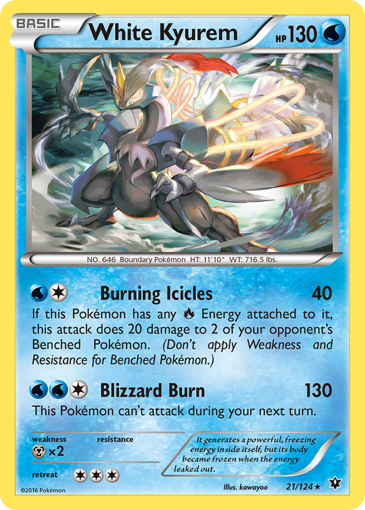 White Kyurem (21/124) [XY: Fates Collide] Pokémon