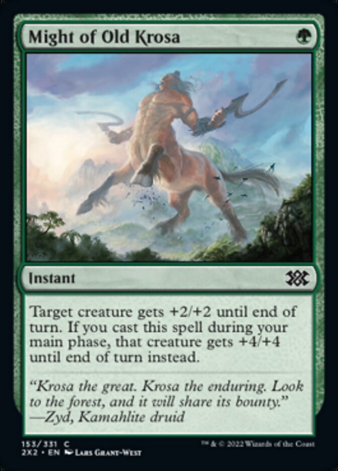 Might of Old Krosa [Double Masters 2022] Magic: The Gathering