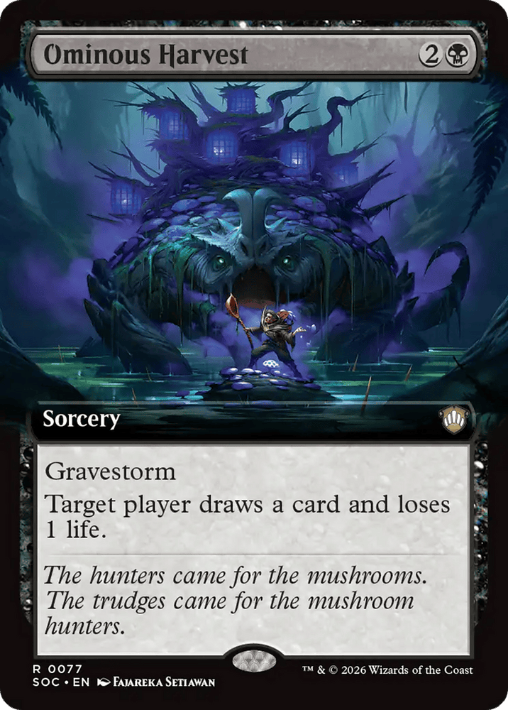 Ominous Harvest (Extended Art) [Secrets of Strixhaven Commander]