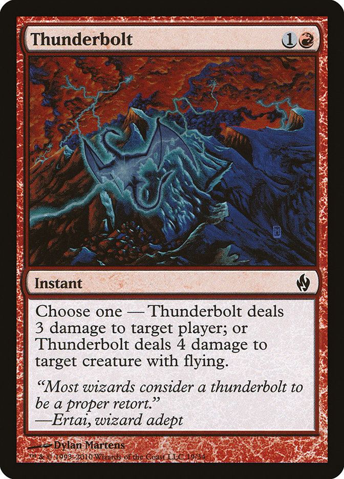Thunderbolt [Premium Deck Series: Fire and Lightning] Magic: The Gathering