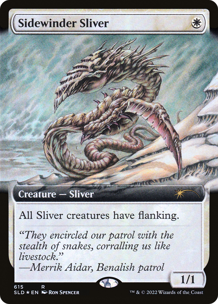 Sidewinder Sliver (Extended Art) [Secret Lair Drop Promos] Magic: The Gathering