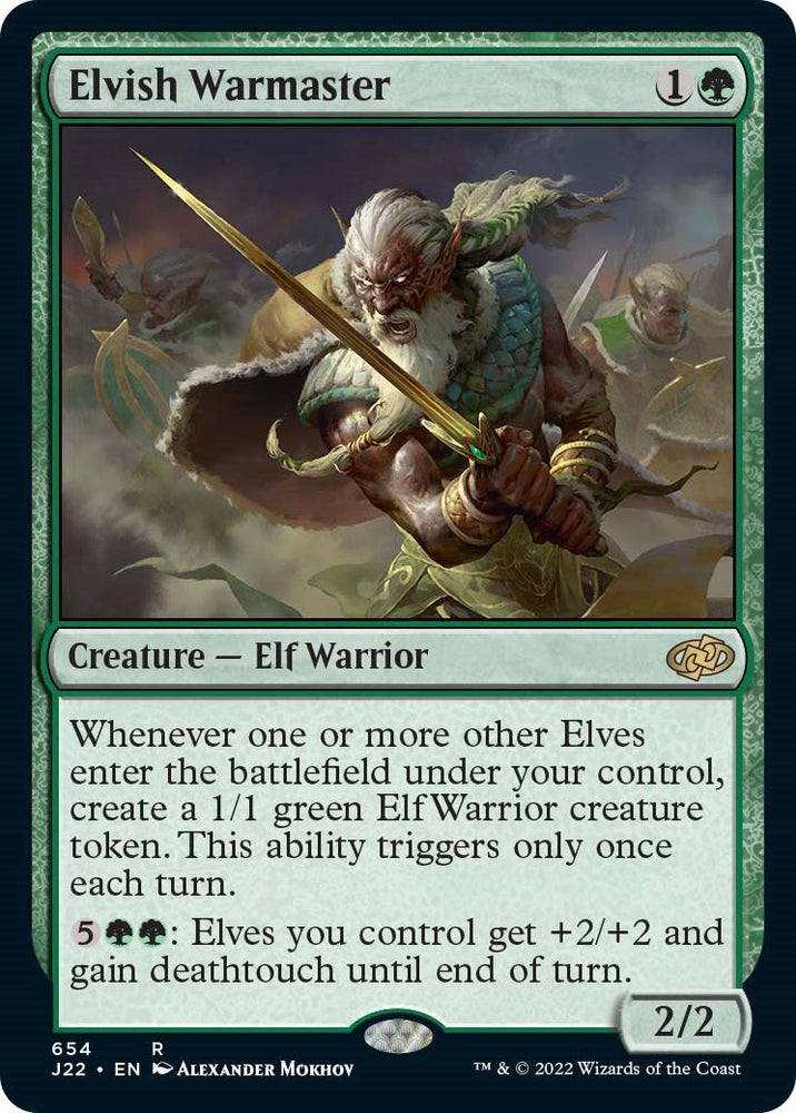 Elvish Warmaster [Jumpstart 2022] Magic: The Gathering
