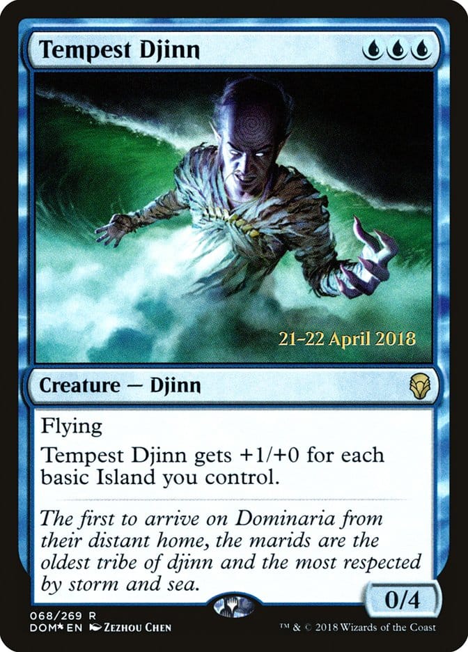 Tempest Djinn [Dominaria Prerelease Promos] Magic: The Gathering