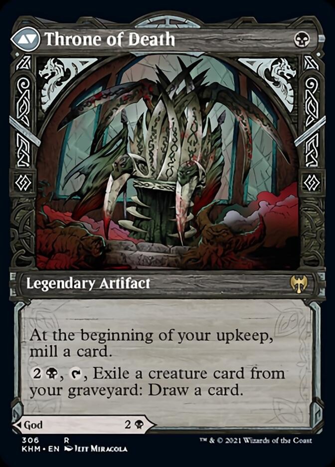 Egon, God of Death // Throne of Death (Showcase) [Kaldheim] Magic: The Gathering