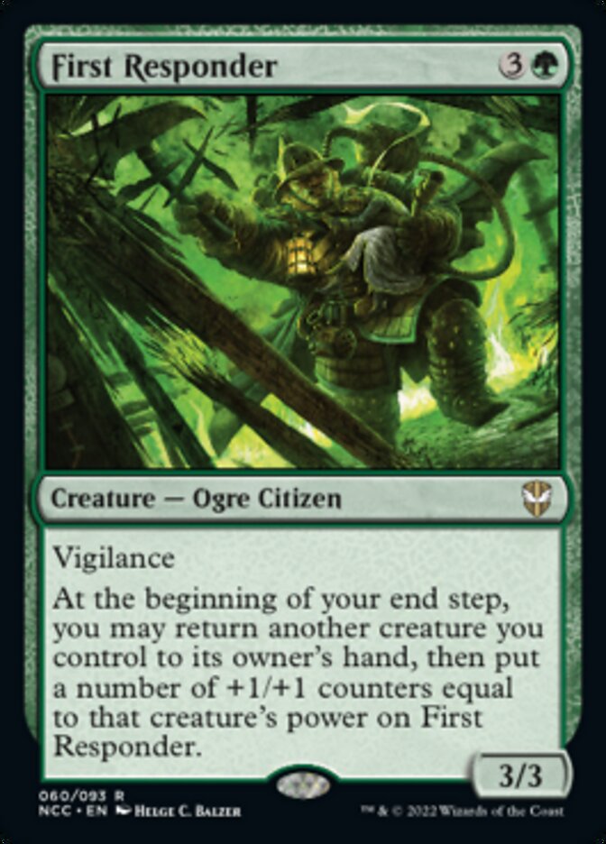 First Responder [Streets of New Capenna Commander] Magic: The Gathering