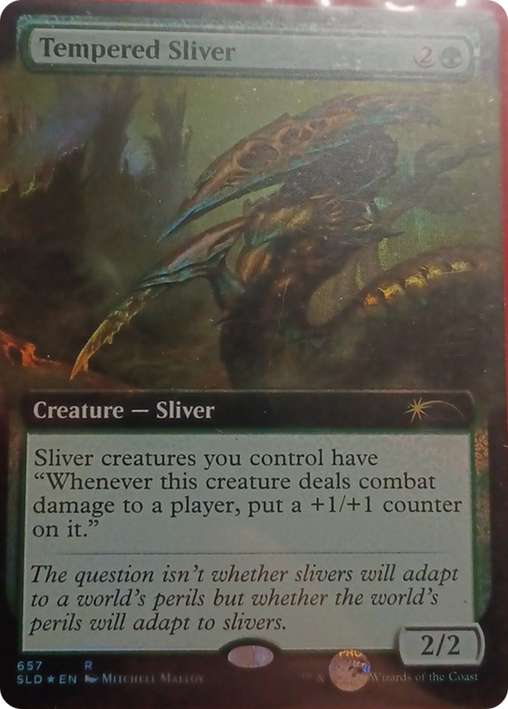 Tempered Sliver (Extended Art) [Secret Lair Drop Promos] Magic: The Gathering