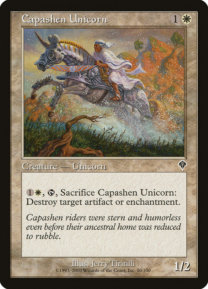 Capashen Unicorn [Invasion] Magic: The Gathering