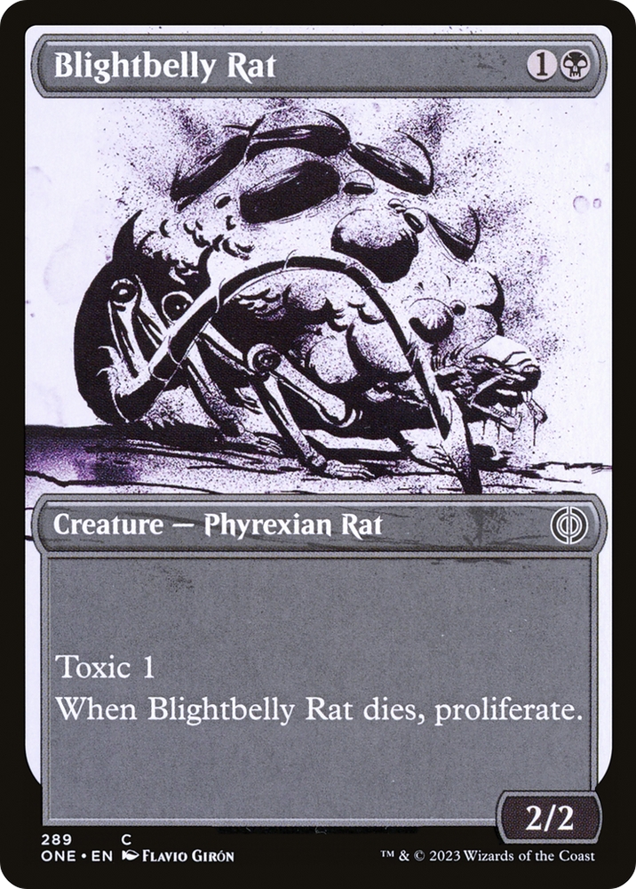 Blightbelly Rat (Showcase Ichor) [Phyrexia: All Will Be One] Magic: The Gathering