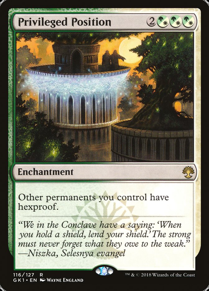 Privileged Position [Guilds of Ravnica Guild Kit] Magic: The Gathering