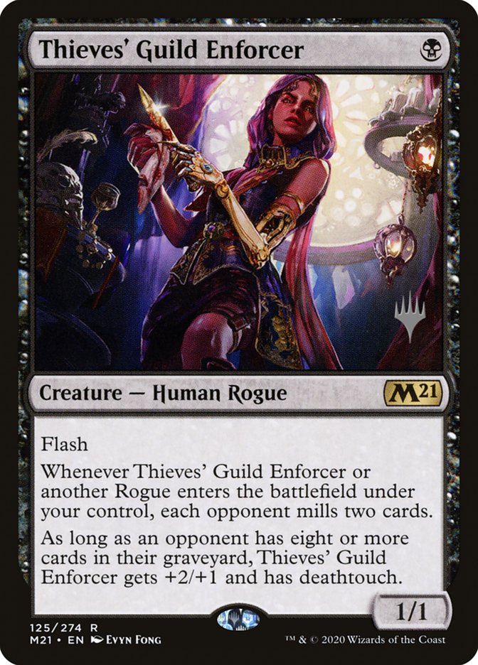 Thieves' Guild Enforcer (Promo Pack) [Core Set 2021 Promos] Magic: The Gathering
