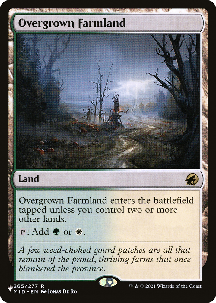 Overgrown Farmland [The List] Magic: The Gathering