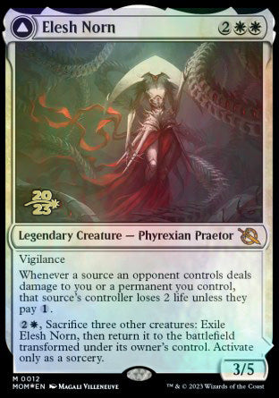 Elesh Norn // The Argent Etchings [March of the Machine Prerelease Promos] Magic: The Gathering