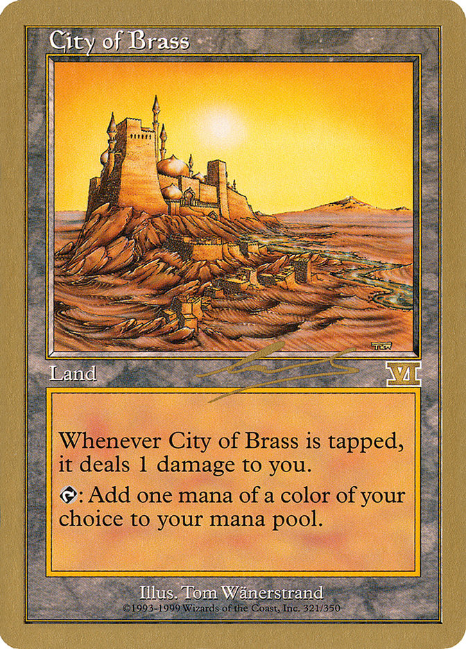 City of Brass (Nicolas Labarre) [World Championship Decks 2000] Magic: The Gathering