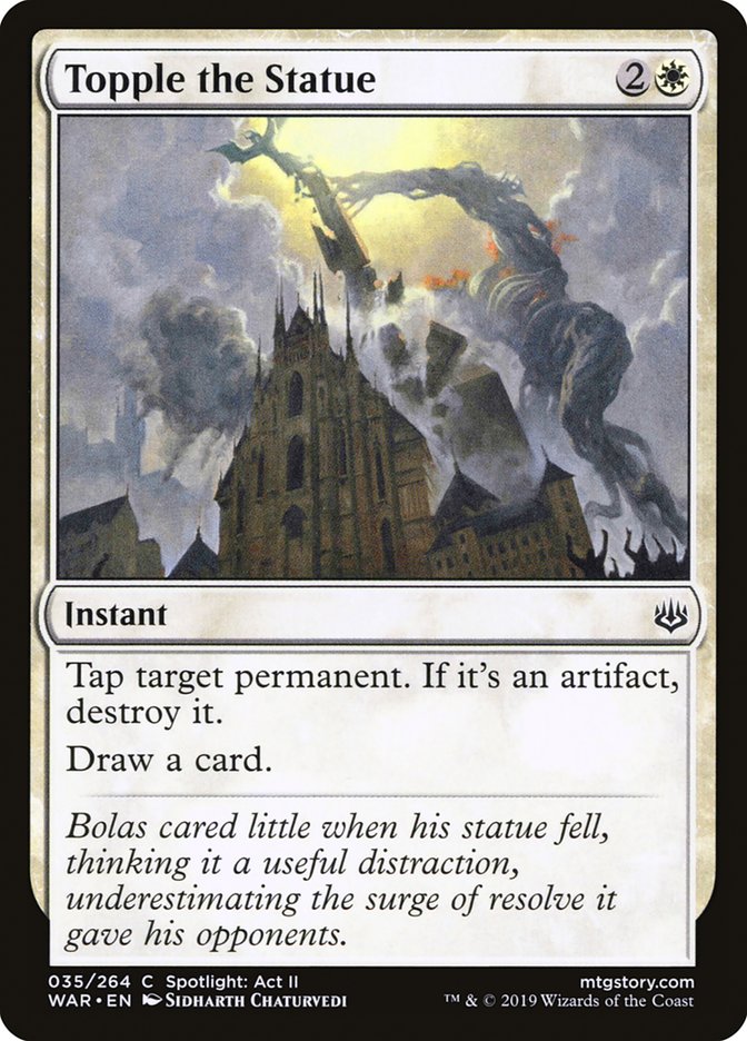 Topple the Statue [War of the Spark] Magic: The Gathering