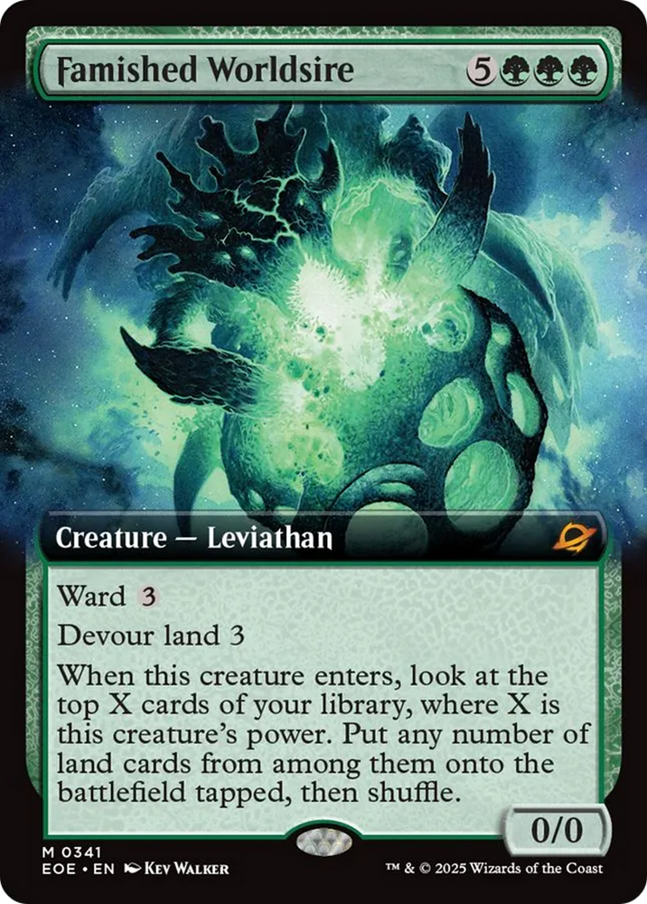Famished Worldsire (Extended Art) [Edge of Eternities] Magic: The Gathering