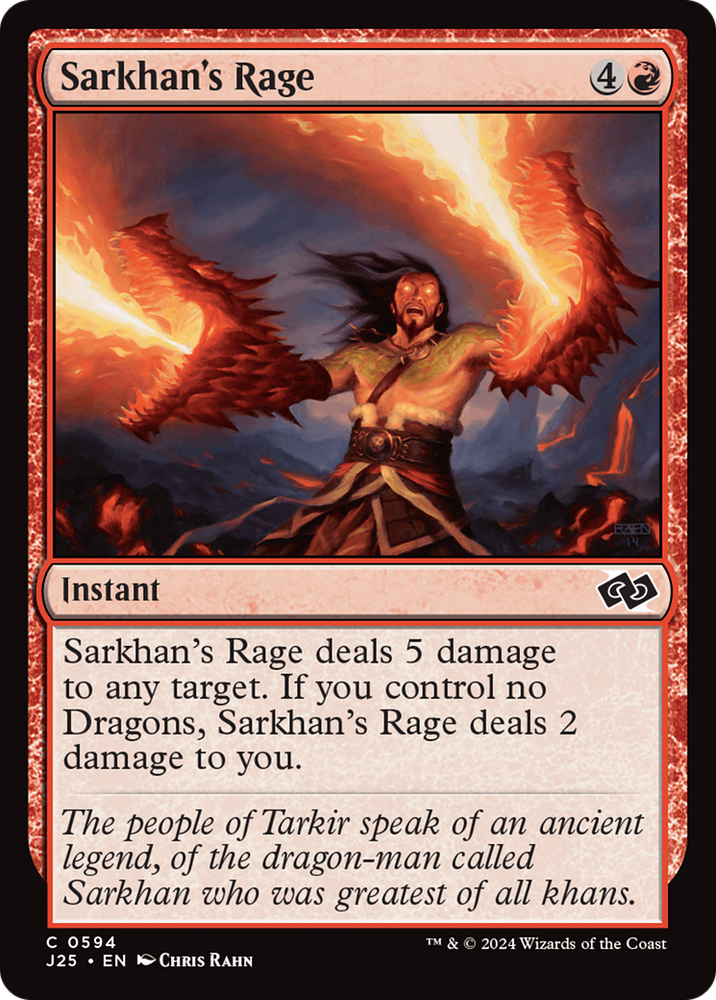 Sarkhan's Rage [Foundations Jumpstart] Magic: The Gathering