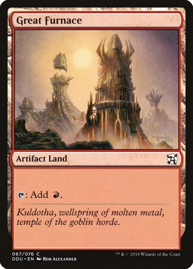 Great Furnace [Duel Decks: Elves vs. Inventors] Magic: The Gathering