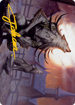 Lord of the Ulvenwald Art Card (Gold-Stamped Signature) [Innistrad: Midnight Hunt Art Series] Magic: The Gathering