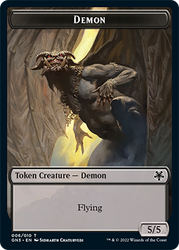 Bird Illusion // Demon Double-Sided Token [Game Night: Free-for-All Tokens] Magic: The Gathering