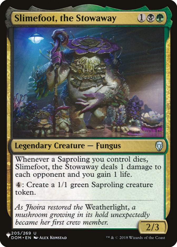 Slimefoot, the Stowaway [The List] Magic: The Gathering