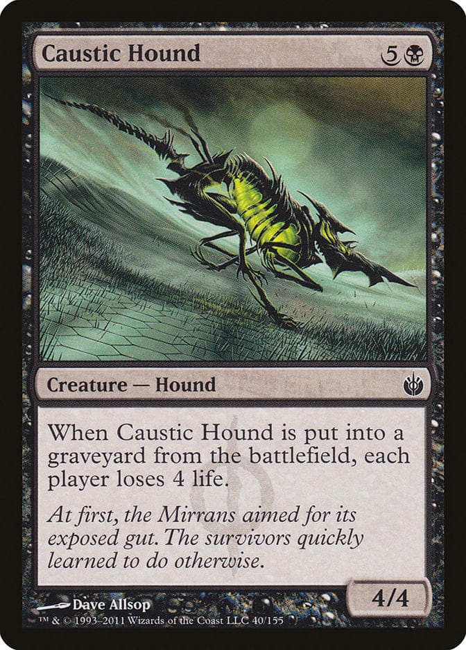 Caustic Hound [Mirrodin Besieged] Magic: The Gathering