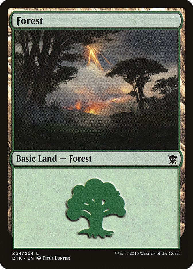 Forest (264) [Dragons of Tarkir] Magic: The Gathering