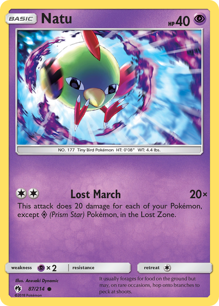 Natu (87/214) [Sun & Moon: Lost Thunder] Pokémon